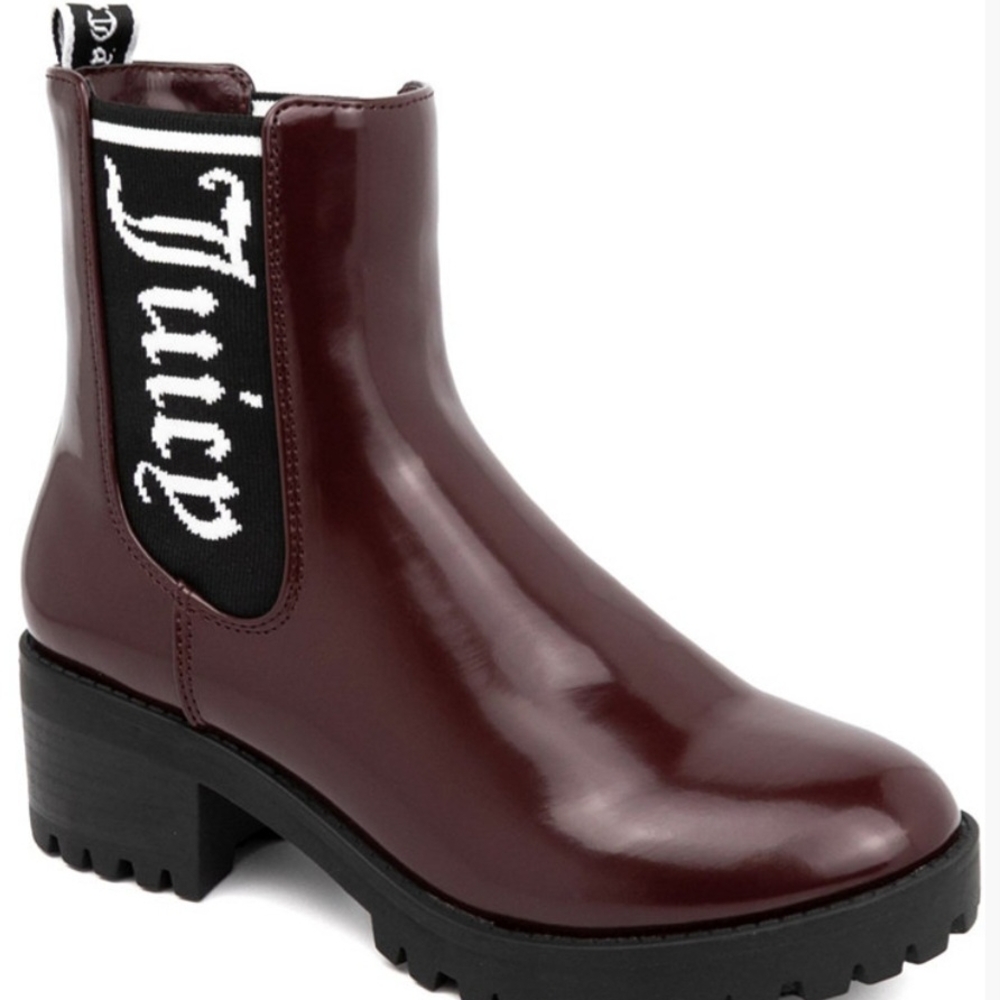 Juicy Couture Women's Burgundy Ankle Boots